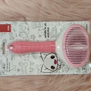 Brand New CLEANPET'S DOG & CAT SELF-CLEANING SLICKER BRUSH